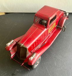 PENNSYLVANIA FIRE CHIEF SIREN COUPE GERARD MODEL CO PRESSED STEEL WINDUP- WORKS- WE CAN SHIP!