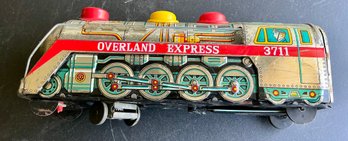 TM MODERN TOYS JAPAN TIN LITHO BATTERY OVERLAND EXPRESS TOY TRAIN 60's- WE CAN SHIP!