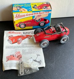 VINTAGE SCHUCO 1070 GRAND PRIX RACER MADE U.S. ZONE GERMANY/BOX/ORIGINAL KEY- WE CAN SHIP!