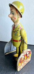 UNIQUE ART GI JOE AND THE K9 PUPS TIN LITHO TOY WINDUP WORKS!- WE CAN SHIP!