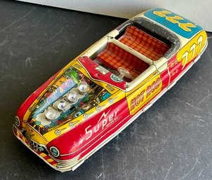 VINTAGE 777 MARX LUMAR SUPER HOT ROD BATTERY TOY CAR MOTOR OIL-WE CAN SHIP!