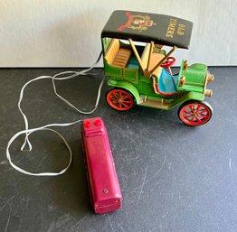 MODERN TOYS JAPAN TIN TOY CAR BATTERY W/REMOTE- WE CAN SHIP!