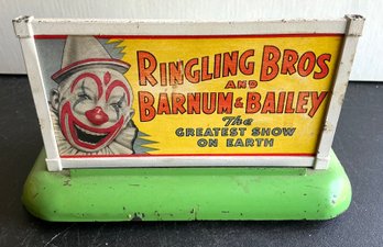 AMERICAN FLYER RINGLING BROS WHISTLING & LIGHT UP BILLBOARD SIGN- WE CAN SHIP!