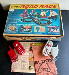 ELDON DELUXE ROAD RACE' REMOTE CONTROL CARS 1962 WORKS- WE CAN SHIP!