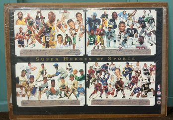 BUNGARDA'S SUPER HEROES OF SPORTS SIGNED (60) AUTOGRAPHS 237/400 UNFRAMED -WE CAN SHIP!