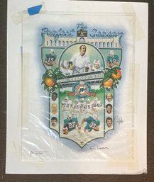 MIAMI DOLPHINS 1972 FOOTBALL'S PERFECT SEASON JIM KIICK & RON LEWIS SIGNED 640/1972 UNFRAMED -WE CAN SHIP!