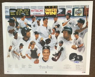 NEW YORK YANKEES 1998 DREAM SEASON DOO SOH 519/1998 BASEBALL LITHOGRAPH LIMITED EDITION COA