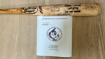 TINO MARTINEZ #24 YANKEES 1999 CHAMPIONSHIP SEASON LOUISVILLE SLUGGER USED BASEBALL BAT COA