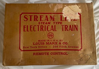 MARX IN BOX # 8994 ELECTRIC TRAIN SET, 5 PIECES & TRANSFORMER, SEE PICS - WE CAN SHIP!