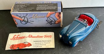 SCHUCO #2002 AKUSTICO BMW AUTO CLOCKWORK US ZONE GERMANY BLUE W/BOX  - WE CAN SHIP!