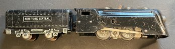 MARX PRE-WAR BLACK LOCOMOTIVE WITH TENDER NY CENTRAL LINES  -WE CAN SHIP!