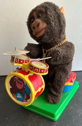 1960'S DRUMMER MONKEY BATTERY OPERATED BY ALPS JAPAN WORKS -WE CAN SHIP!