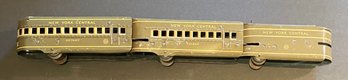 MERCURY BY MARX NEW YORK CENTRAL 3PC UNPOWERED SET W/ TENDER & DETROIT AND TOLEDO PASSENGER CARS -WE CAN SHIP!