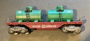 MARX CITIES SERVICES TANK FLAT CAR - WE CAN SHIP!