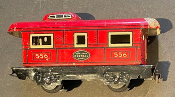 MARX #556 NY CENTRAL RED CABOOSE - WE CAN SHIP!