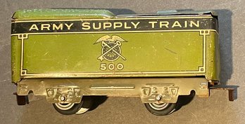 MARX ARMY SUPPLY TRAIN CAR #500 - WE CAN SHIP!