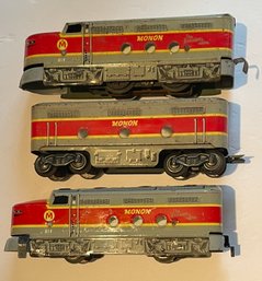 MONON 81F Locomotive, Dummy, & Tender.  'THE HANSIER LINE' Set -WE CAN SHIP!