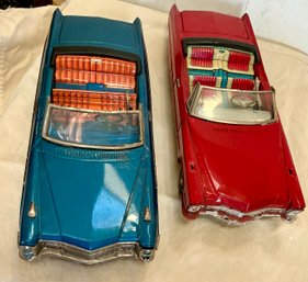 2 JAPAN BANDAI CADILLAC CONVERTIBLES BATTERY- DO NOT WORK- WE CAN SHIP!