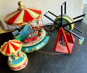 3 CAROUSELS MERRY GO ROUNDS, AMUSEMENT PARK RIDES- AS FOUND-WE CAN SHIP!