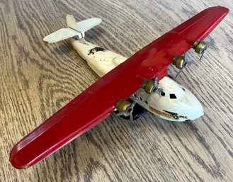 1930'S WYANDOTTE TOYS PRESSED STEEL CHINA CLIPPER SEA PLANE TOY AIRPLANE- WE CAN SHIP!