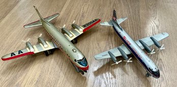 LINEMAR AMERICAN AIRLINES AA DC7 &  MARX SLICK AIRWAYS AIRPLANE- DO NOT WORK-AS FOUND- WE CAN SHIP!