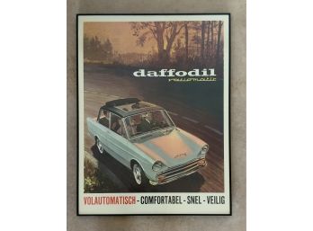 DAFFODIL DAF DUTCH AUTO CAR  POSTER