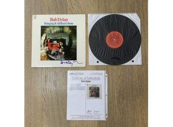 AUTOGRAPHED BOB DYLAN “BRINGING IT ALL BACK HOME” COA