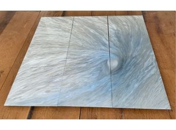 “MAUI SWIRL” By LORI WYLIE 3 PANEL METAL PAINTING 16” X  48”