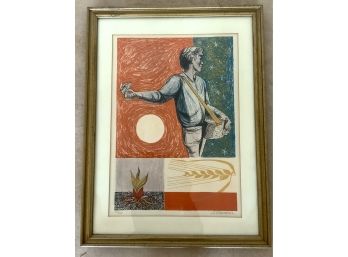 ANTON REFREGIER (American 1905-1979) 'UNTITLED” LITHOGRAPH 168/275