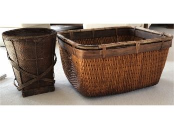 2 LARGE BASKETS