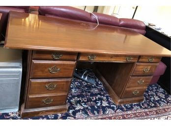 MAHOGANY  DOUBLE PEDESTAL EXECUTIVE DESK