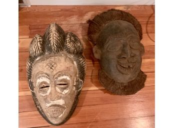 AFRICAN MASKS- ROPE HAIR