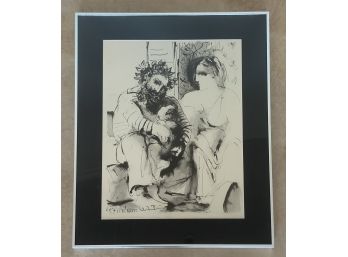 SIGNED FATHER, CHILD, AND MOTHER LITHOGRAPH 200/500