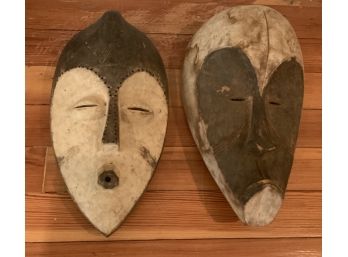 2 TRIBAL POLYCHROME MASKS