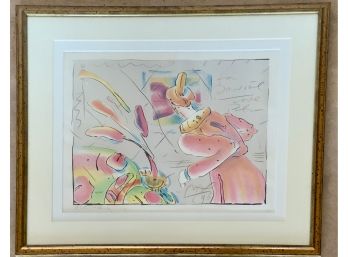 PETER MAX 1998 AUTHORS COPY-GIFT TO BROTHER IN LAW DANIEL BALKIN