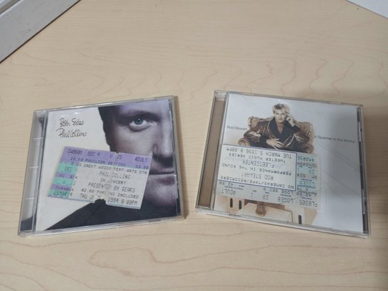 2 Memorabilia CD Cases (only The Case) And Concert Ticket Stubs