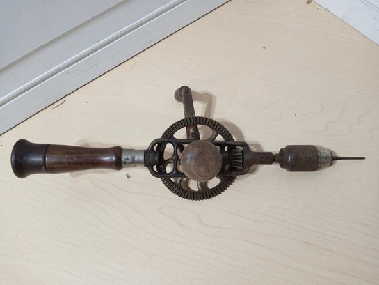 Antique, Hand Cranked Drill
