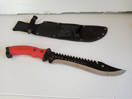 A 'Defender Xtreme', About 18' Combat Knife With Sheath