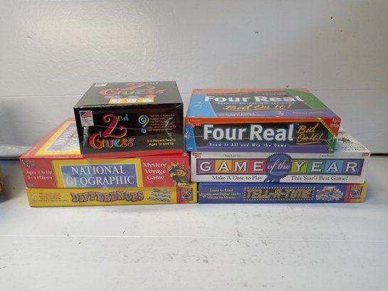 Collection Of 6 Board Games. Never Opened. Still In Shrink Wrap