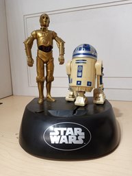 Star Wars Themed Toy. Untested, Sold As Is. Depicts C3PO And R2D2.