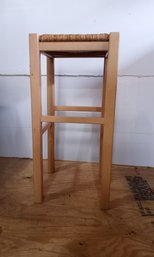 Wooden Stool, Seat Is 14' X 14', Unit Is About 30' Tall.