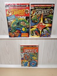 4  Issues Of Marvel's Greatest Comics Featuring The Fantastic Four.   Classic Silver Age.