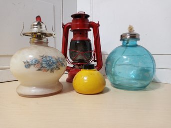 4 Oil Lamps