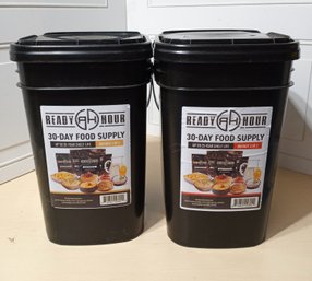 Ready Hour, 30-Day Food Supply In Two Buckets.