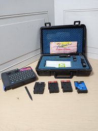 Brother Brand, P-Touch (PT-12/15) Label Maker With 8 Tape Cartridges, Instructions, And Carrying Case