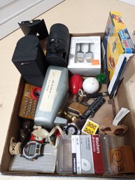 Assortment Of Tools, Office Gadgets And Toys.