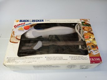 Black & Decker Brand, Ergo Electric Carving Knife Set, Used, In Box