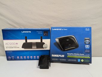 Linksys Dual-Band Smart WiFi Gigabit Router And Range Plus Wireless Router Cisco