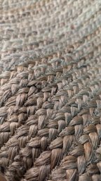 Large Braided Jute Rug 6'x4'