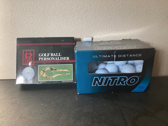 Golf Balls With Golf Ball Personaliser